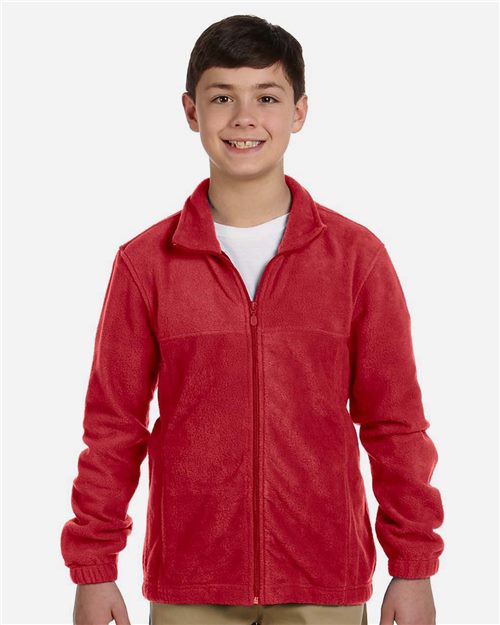 Harriton M990Y Youth Full-Zip Fleece