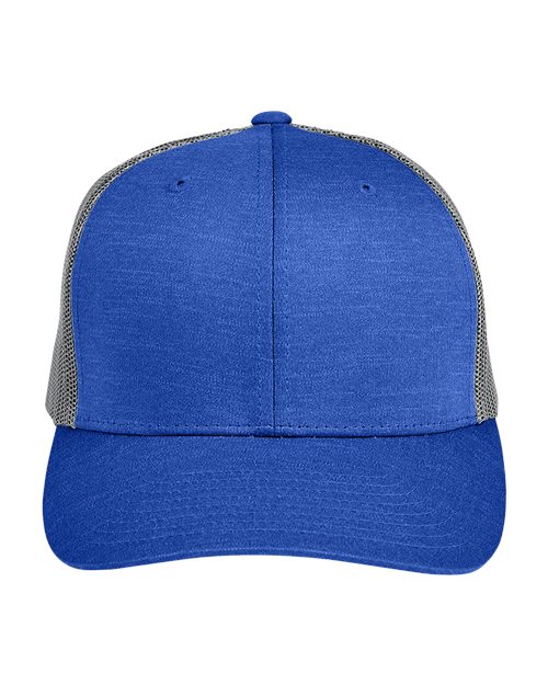 Team 365 TT802 Zone Sonic Heather Trucker Cap by Yupoong
