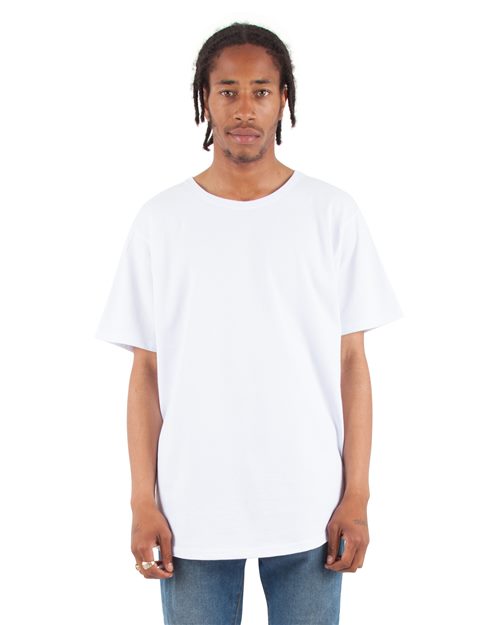 Shaka Wear SHCLT Unisex Curved Hem Long T-Shirt