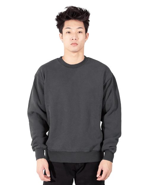 Shaka Wear SHGFC Unisex Los Angeles Garment-Dyed Crewneck Sweatshirt