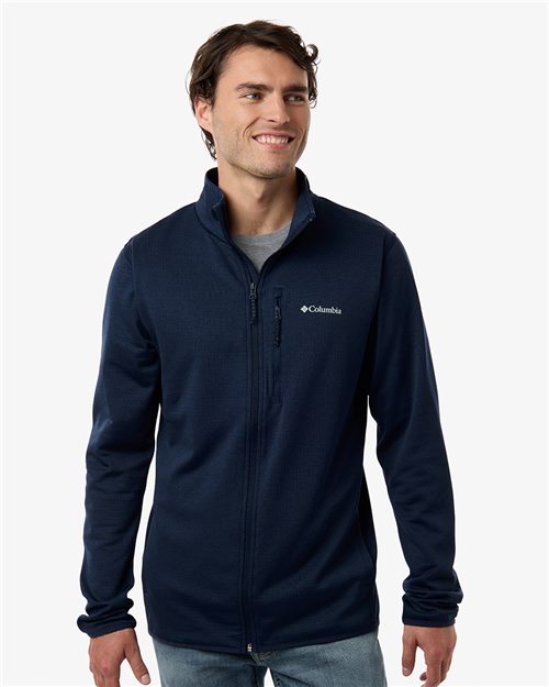 Columbia 213684 Men's Essential Hike Grid Fleece Full-Zip