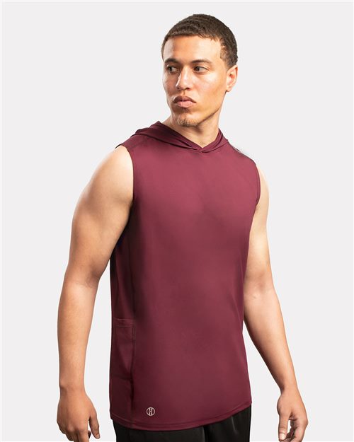 Holloway 222590 Unisex CoolCore Sleeveless Hooded T-Shirt