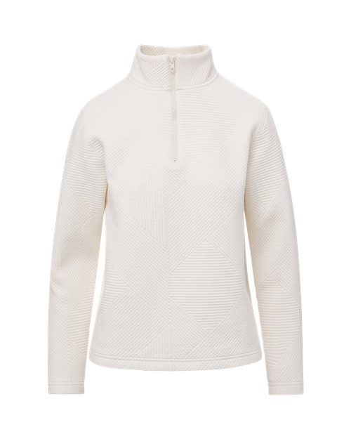 MV Sport W25145 Women's Zelda Zig Zag Quarter-Zip Pullover