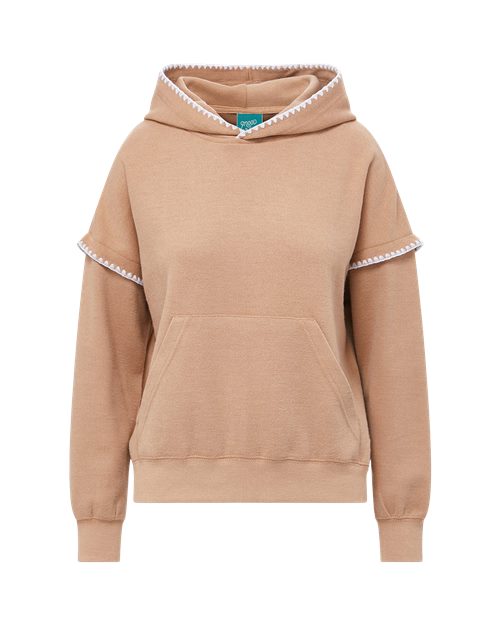 MV Sport W25115 Women's Mood & Vibe Teegan Crafty Hooded Sweatshirt