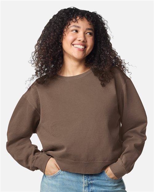 Comfort Colors 1566L Women's Garment-Dyed Mid-Length Crewneck Sweatshirt