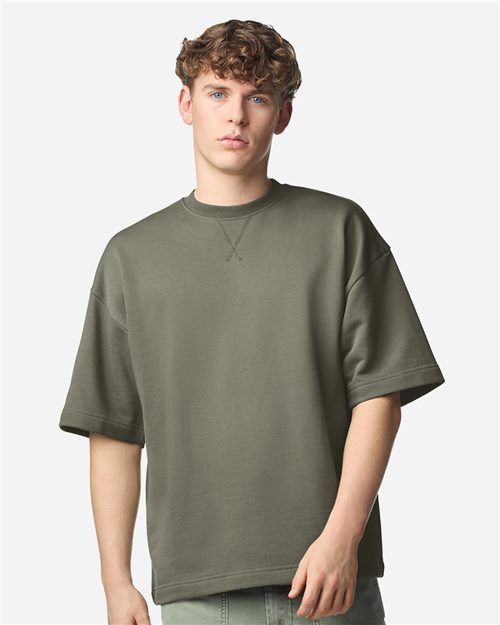 American Apparel FTEX00 Unisex French Terry Ex Crew Top