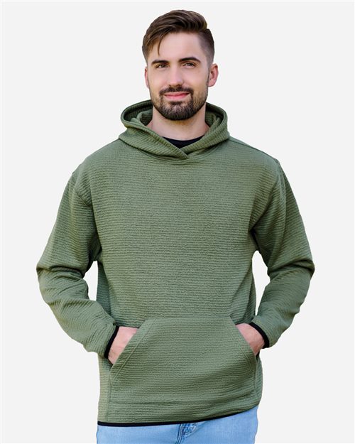 J. America 8774 Unisex Pebble Fleece Hooded Pullover