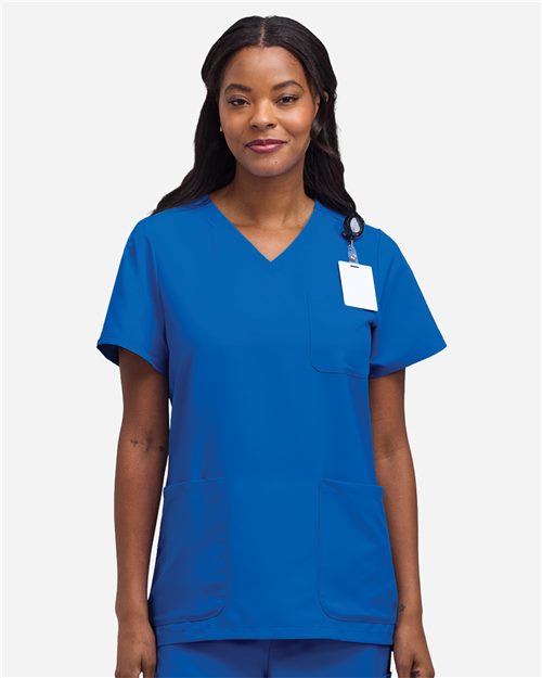 Hanes HSB002 Women's V-Neck 3 Pocket Scrub Top