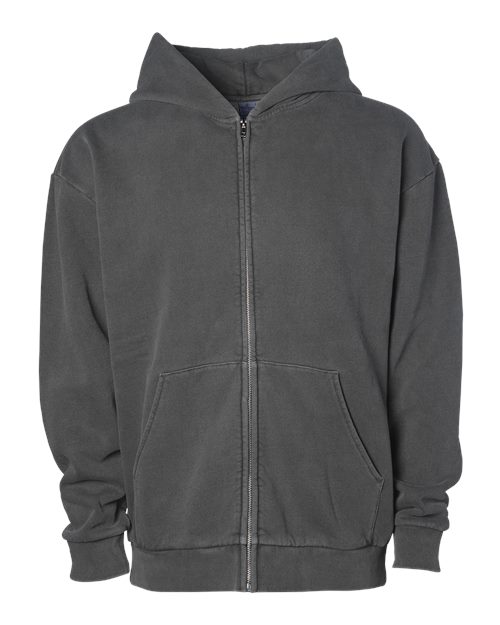 Independent Trading Co. IND420ZIP Unisex Mainstreet Heavyweight Full-Zip Hooded Sweatshirt