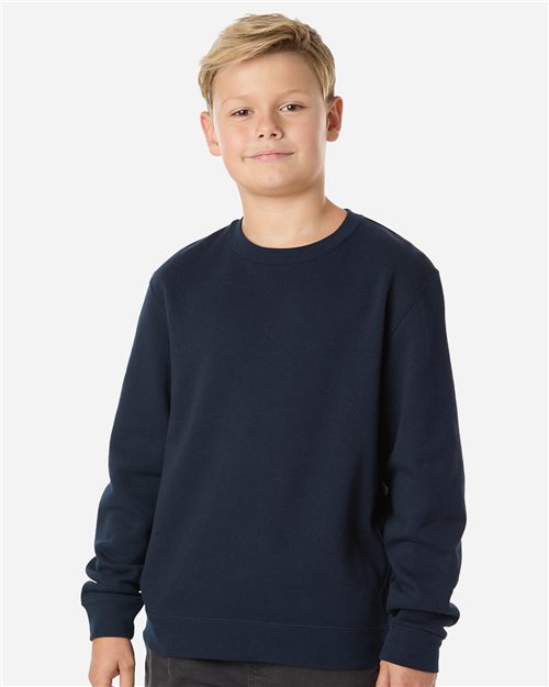 Independent Trading Co. SS3001Y Youth Midweight Crewneck Sweatshirt