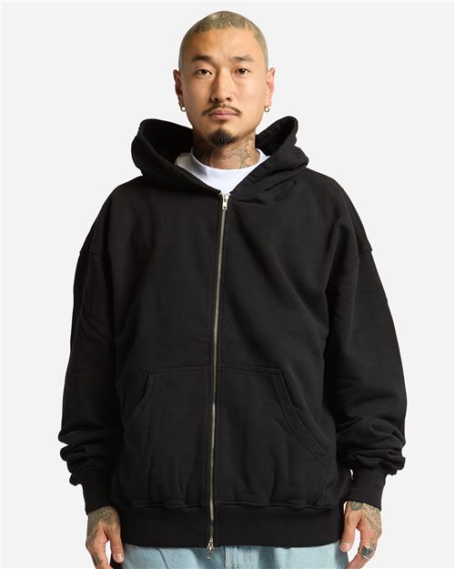 Shaka Wear SHGMZ Unisex Max Heavy Garment-Dyed Full-Zip Hooded Sweatshirt