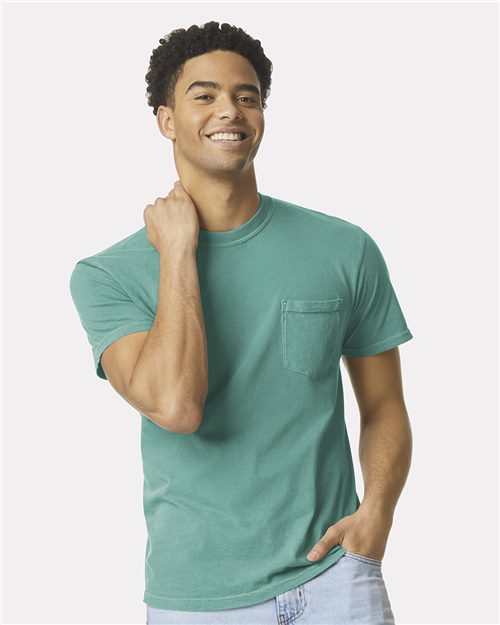 Comfort Colors 6030 Unisex Garment-Dyed Heavyweight Pocket T-Shirt