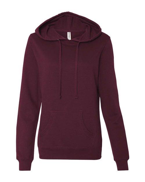 Independent Trading Co. SS650 Women's Junior Fit Heavenly Fleece Lightweight Hooded Sweatshirt