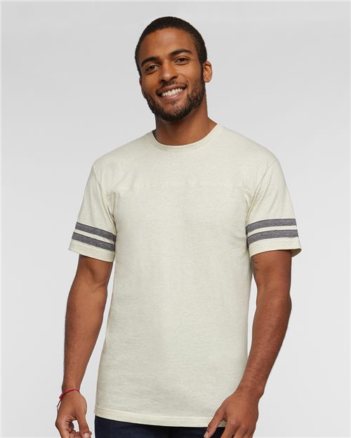 LAT 6937 Unisex Football Fine Jersey Tee