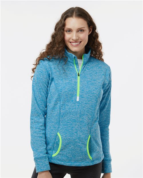 J. America 8617 Women's Cosmic Fleece Quarter-Zip Pullover
