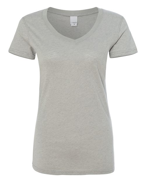 J. America 8136 Women’s Glitter V-Neck T-Shirt