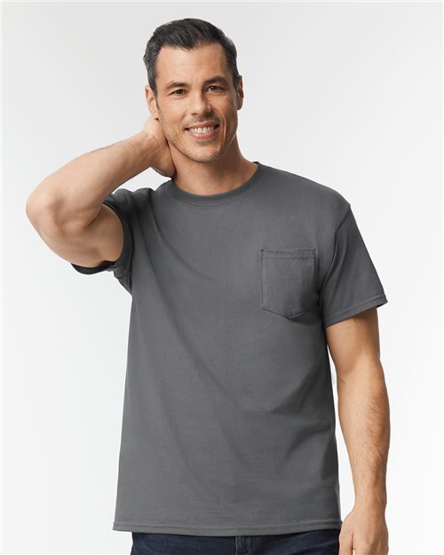 Gildan 5300 Unisex Heavy Cotton Pocket T-Shirt