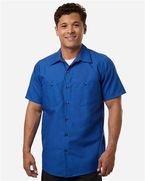 Red Kap SP24T Men's Tall Industrial Short Sleeve Work Shirt