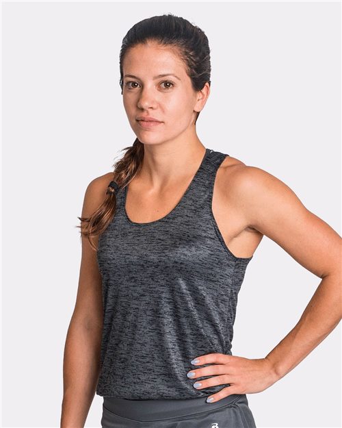 Badger 4161 Women's Tonal Blend Racerback Tank Top