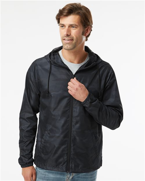 Independent Trading Co. EXP54LWZ Men's Lightweight Windbreaker Full-Zip Jacket