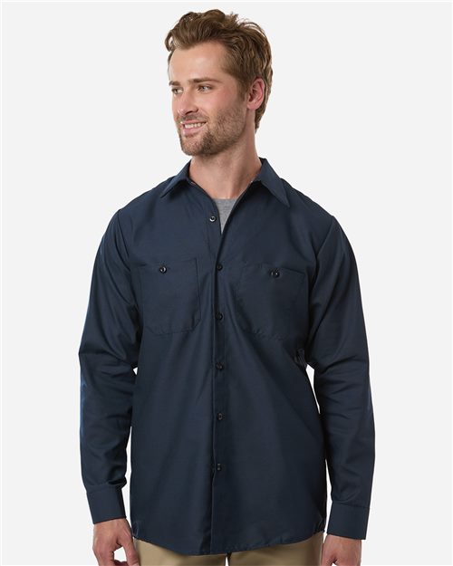 Red Kap SP14 Men's Industrial Long Sleeve Work Shirt