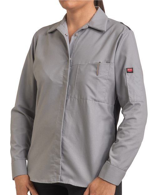 Red Kap SY31 Women's Performance Plus Long Sleeve Shop Shirt with Oilblok Technology