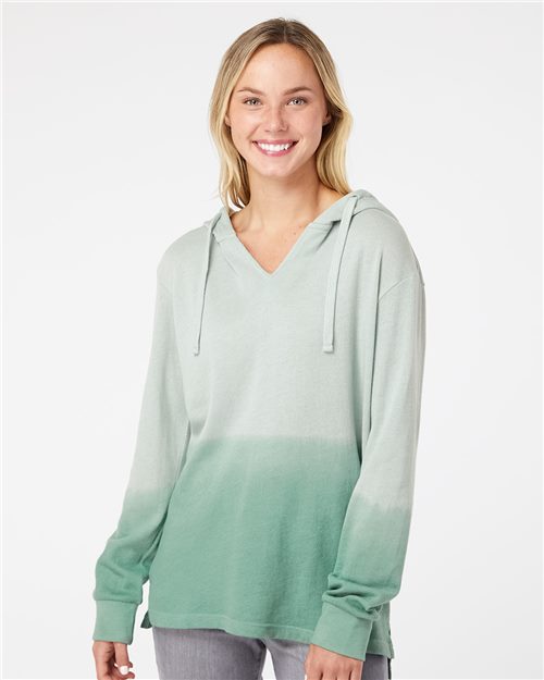 MV Sport W20185 Women's French Terry Ombré Hooded Sweatshirt