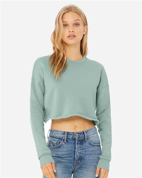 BELLA + CANVAS 7503 Women's Crop Crewneck Sweatshirt
