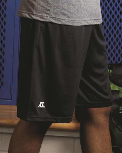 Russell Athletic TS7X2M Men's Dri-Power Essential 10" Shorts with Pockets
