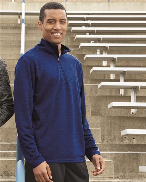 Russell Athletic QZ7EAM Men's Striated Quarter-Zip Pullover