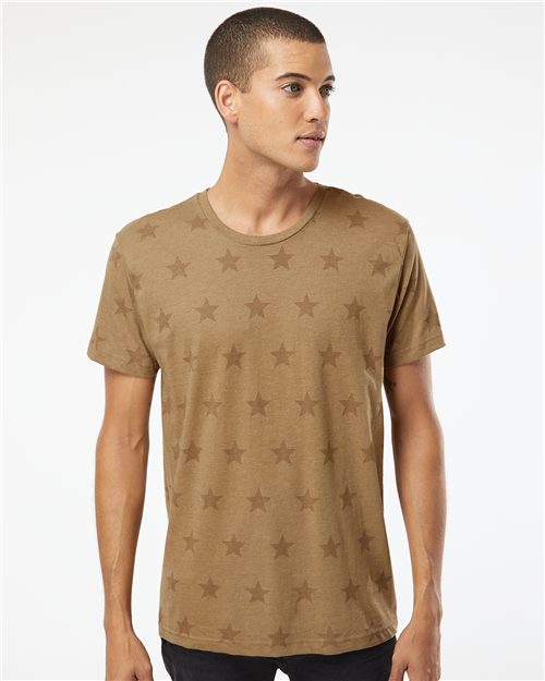 Code Five 3929 Unisex Star Print Tee