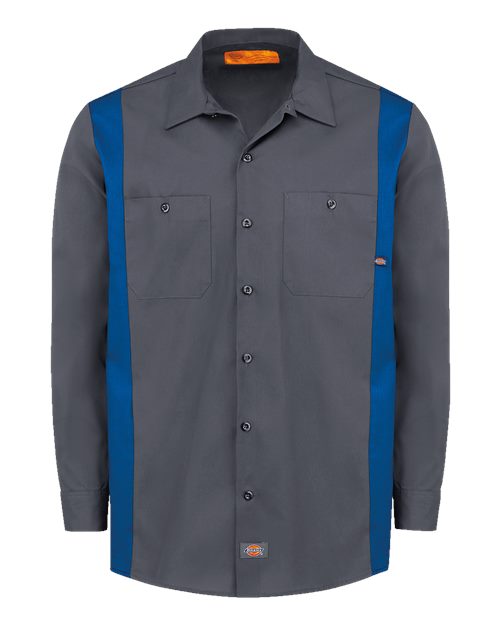 Dickies 5524T Men's Tall Industrial Colorblocked Long Sleeve Shirt