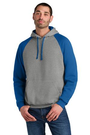 Jerzees 96C Unisex NuBlend Colorblock Raglan Hoodie Sweatshirt