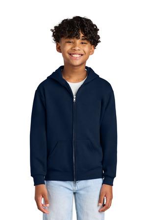 Jerzees 993B Youth NuBlend Full-Zip Hooded Sweatshirt