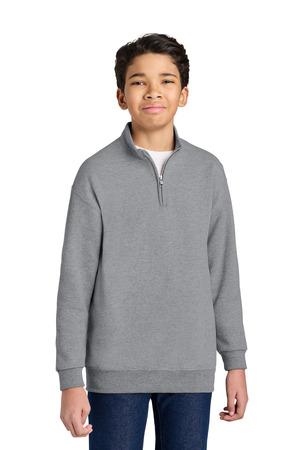 Jerzees 995Y Youth NuBlend 1/4-Zip Cadet Collar Sweatshirt
