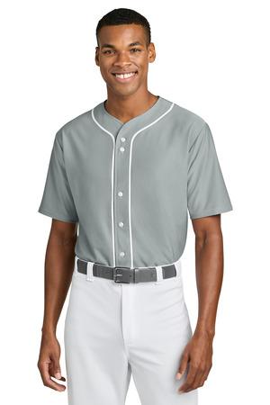 A4 A4N4184 Short Sleeve Full-Button Baseball Top