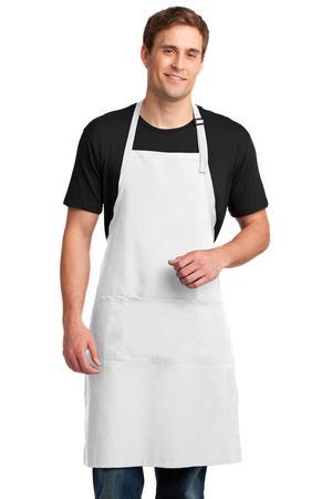 Port Authority A700 Easy Care Extra Long Bib Apron with Stain Release