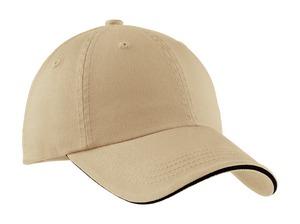 Port Authority C830 Sandwich Bill Cap with Striped Closure