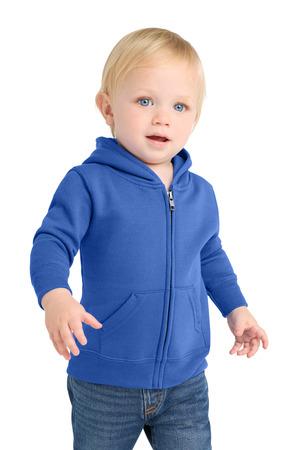 Port & Co CAR78IZH Infant Core Fleece Full-Zip Hooded Sweatshirt