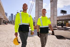 CornerStone CS207 ANSI 107 Class 2 Long Sleeve Mesh Blocked Tee