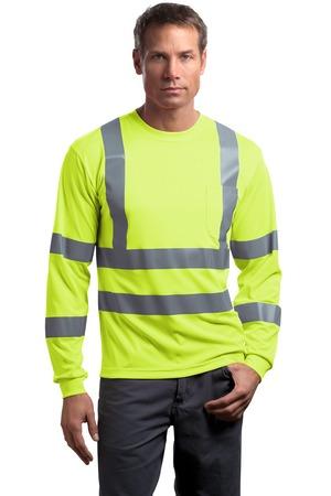 CornerStone CS409 ANSI 107 Class 3 Long Sleeve Snag-Resistant Reflective T-Shirt