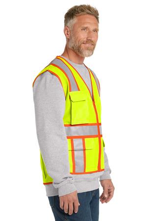 CornerStone CSV105 ANSI 107 Class 2 Surveyor Zippered Two-Tone Vest