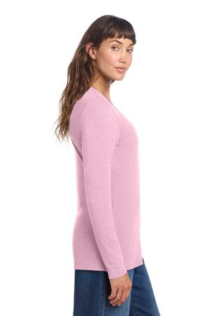 District DT135 Women's Perfect Tri Long Sleeve V-Neck Tee