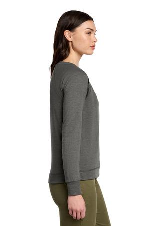 District DT672 Women's Featherweight French Terry Long Sleeve Crewneck