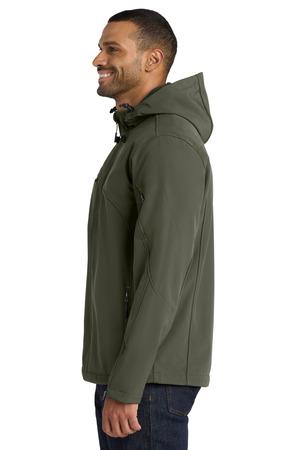 Port Authority J706 Textured Hooded Soft Shell Jacket