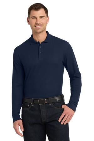 Port Authority K100LS Long Sleeve Core Classic Pique Polo