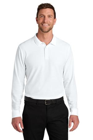 Port Authority K200LS Wearever Signature Pique Long Sleeve Polo