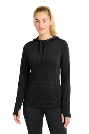 Sport-Tek LST296 Women's PosiCharge Tri-Blend Wicking Fleece Hooded Pullover