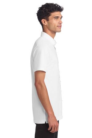 Mercer+Mettle MM1006 Stretch Pique Full-Button Polo