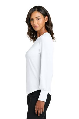 Mercer+Mettle MM1019 Women's Stretch Jersey Long Sleeve Blouson Top